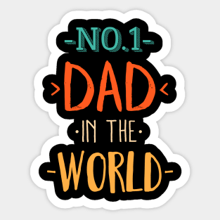 Dad number one Sticker